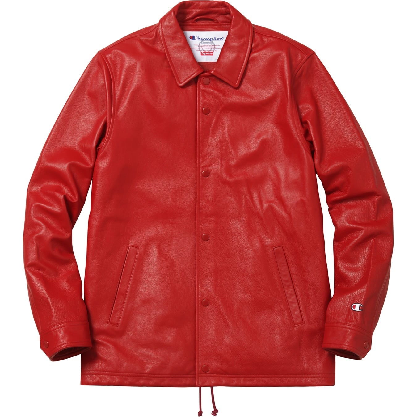 Supreme/Champion® Leather Coaches Jacket view 8